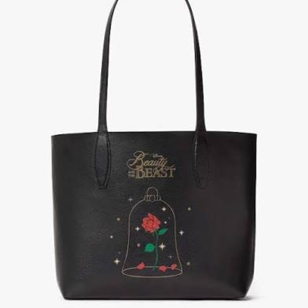 Disney Beauty and the Beast Black Tote Bag